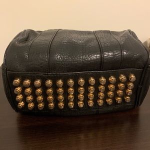 Small black studded crossbody